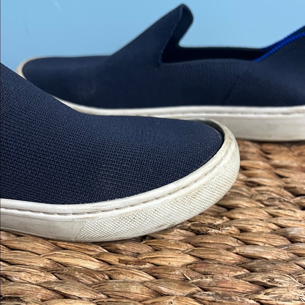 Rothy’s Kids Navy Slip-On Sneakers Rubber sole sz 3 - Picture 10 of 16